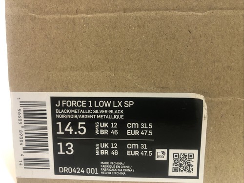 Nike Jacquemus x J Force 1 Low LX SP Black DR0424 001 Sz 11.5, 12.5, 13, 14 - Picture 11 of 12