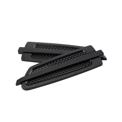 2Pcs Black Car Side Air Flow Vent Hole Fender Cover Intake Grille Sticker Decor - Picture 10 of 12