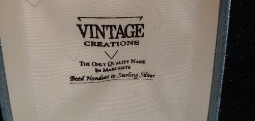 Vintage Creation STERLING SILBER 925 Markasiten POST OHRSTECKER in BOX - Bild 10 von 12