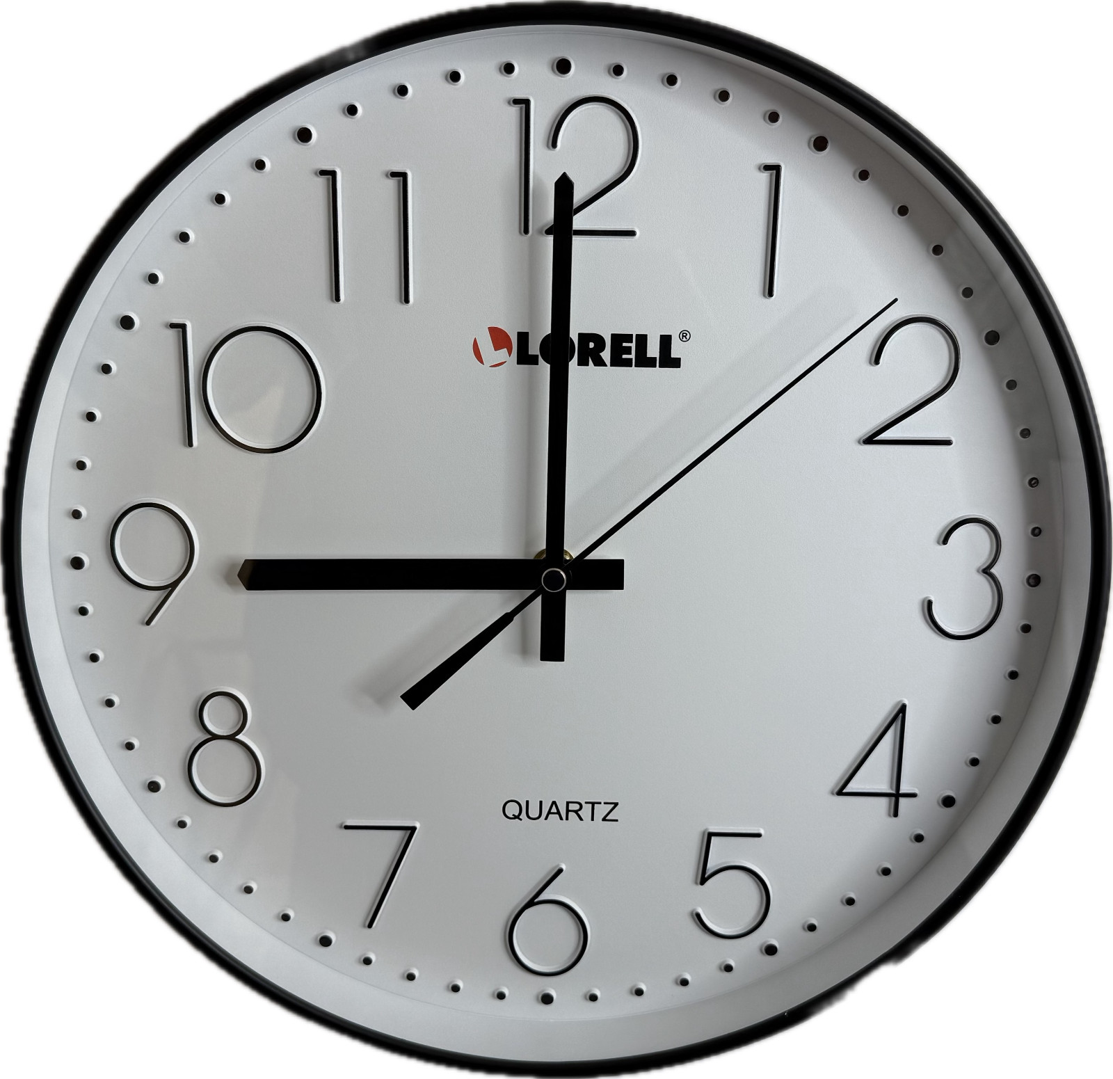 Lorell 12" Quiet Wall Clock 61011 Black (New in Box/Unused)