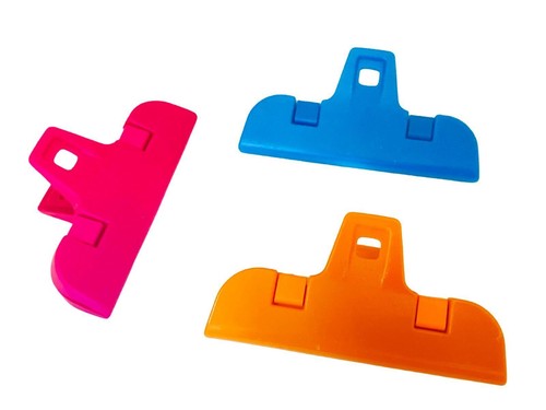 3 Pack & 6 Pack Food Bag Storage Clips Freezer & Fridge Seal Hanging Clips New - Picture 5 of 10