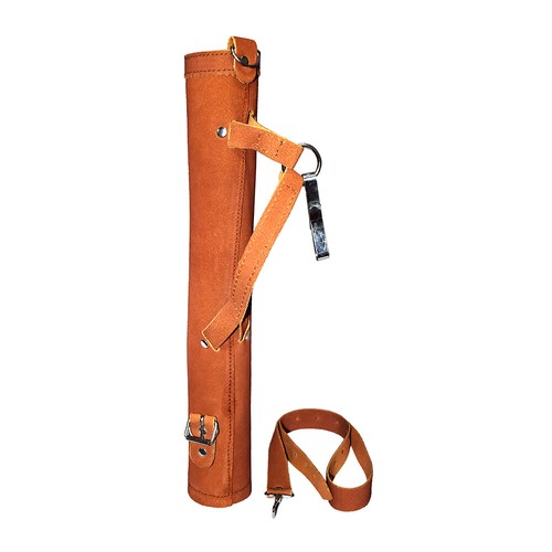 Traditional Archery Arrow Back Quiver Genuine Cow Leather Adjustable Strap Bag A - Picture 21 of 60