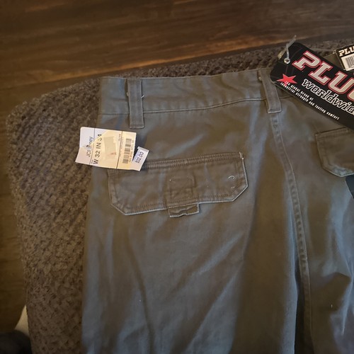Plugg Cargo Olive Pants Men's 32x34 Skater Grunge Rave Baggy Y2k NWT - Picture 5 of 17
