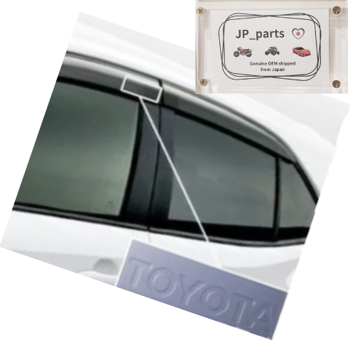 Toyota Window Rain Guard Visors 08162-12020 for corolla sport OEM