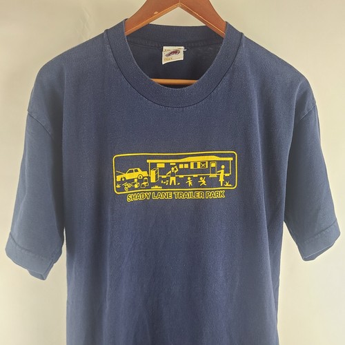 To the Edge Prime Cut T Shirt Vtg y2k Graphic Shady Lane Trailer Park L USA - Picture 3 of 6