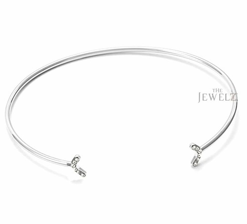14K Gold 0,06 ct VS/F-G Diamant offene Waben Manschette Handarbeit Armreif Armband - Bild 3 von 3