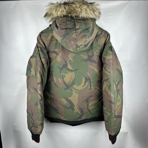 Chaqueta de plumón de camuflaje Polo Ralph Lauren para hombre Abrigo de piel sintética acolchado de aviador - L - Imagen 7 de 23