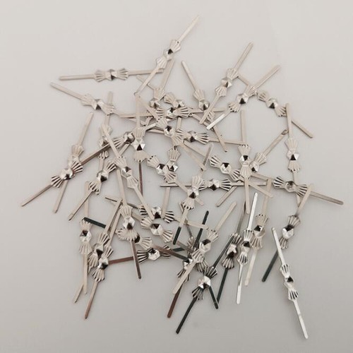 500Pc 25/33/45mm 2Colors Chandelier Part Crystal Prism Bead Connector Pin Bowtie - Picture 7 of 8