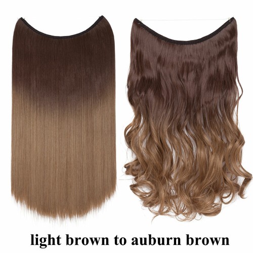 Secret Wire Hair Extensions Invisible Head Band Thick One Piece Real as Human US - Picture 31 of 44