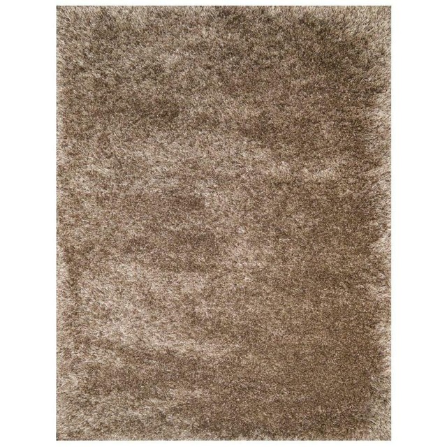 New Allen Roth Tanila 5 X 7 High Density Soft Brown Indoor Area Rug 5x7