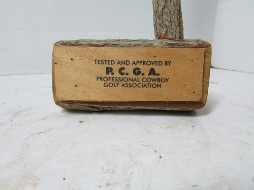 Professional Cowboy Golf Association Tree Natural Wood Golf Club Gag Gift 35" - Picture 2 of 12