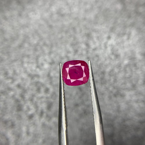 Natural Loose No Heat 1.24 Ct Ruby from Afghanistan Along With Certificate - Picture 7 of 11