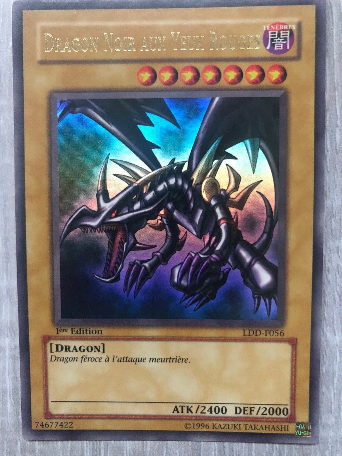 Carte Yu Gi Oh 1ere Edition carte yu gi oh dragon noir aux yeux rouges ldd-f056 1ère édition | eBay