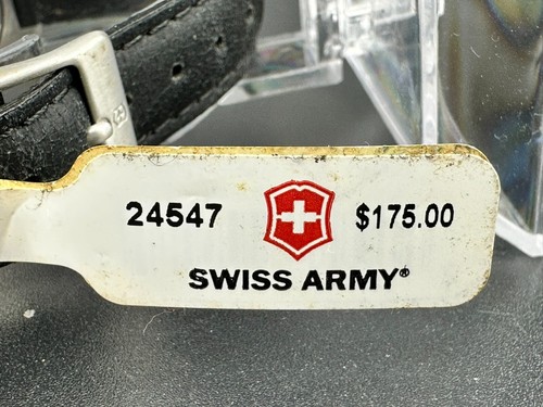 Swiss Army Women's Red Bezel Military Style 24547 Quartz Watch 29mm New Battery - Picture 8 of 14