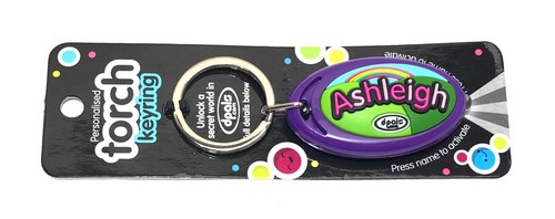 Personalised Names Torch Keyring Light Boy Girl Kids Gift Key Ring Party Bags - Picture 21 of 79