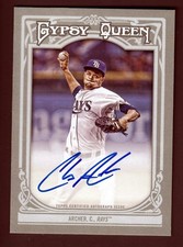 Chris Archer 2013 Topps Gypsy Queen On Card Autograph Devil Rays