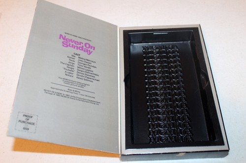 NEVER ON SUNDAY VHS Tape 1960 Greek Romantic Comedy Melina Mercouri Big Box - Picture 2 of 3