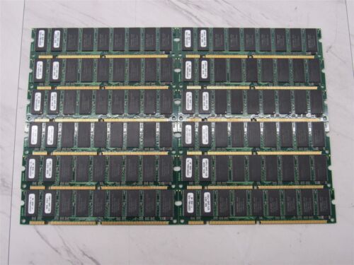 12 LOT Unigen UG532S7448JJ-PL 256M Bytes PC100-COMPATIBLE SDRAM Unbuffered DIM