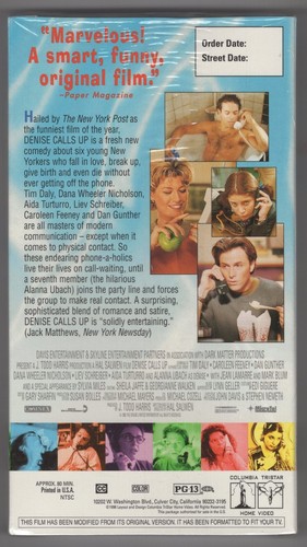 Denise Calls Up (Factory Sealed Mint VHS Screener) Tim Daly / Liev Schreiber - Picture 2 of 3