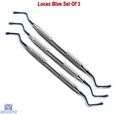 Surgical Lucas Bone Curettes Implant Extraction Oral Surgery Dental Instruments