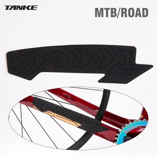 Black Bicycle Gel Chainstay Guard Frame Protector Cover Chain Stay Guard