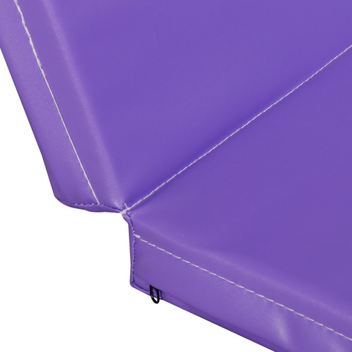 6'x2' Tri-Fold Thick Gym Mat PU Leather Exercise Mat for Gymnastics Yoga Purple - Picture 11 of 24