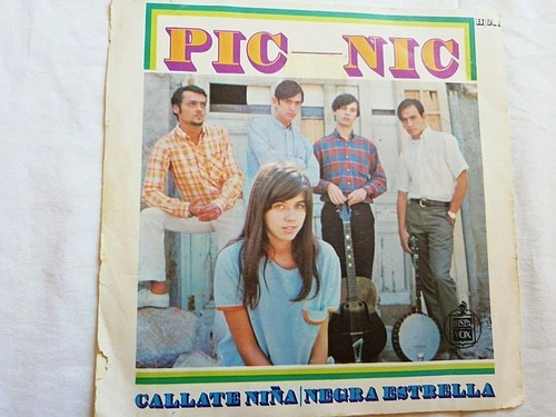 Pic Nic Disco Vinilo Single 45 R.P.M Callate Niña Negra Estrella - Picture 3 of 3