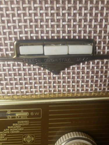 Vintage German EMUD Rekord Senior 60 Tube Tabletop Radio AM-FM-SW MCM WORKS!!!! - Picture 11 of 18
