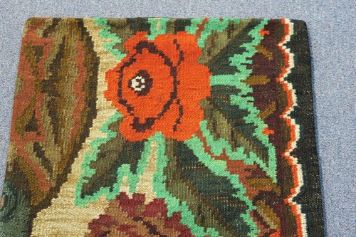 Vintage Vecchio Turco Anatolico Kilim Cuscino Tessuto a Mano Lana 20""x20"" - 25 - Foto 2 di 3