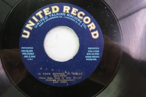 Arthur Collins - UNITED A307 - The Preacher And The Bear - Billy Murray - Imagen 3 de 4