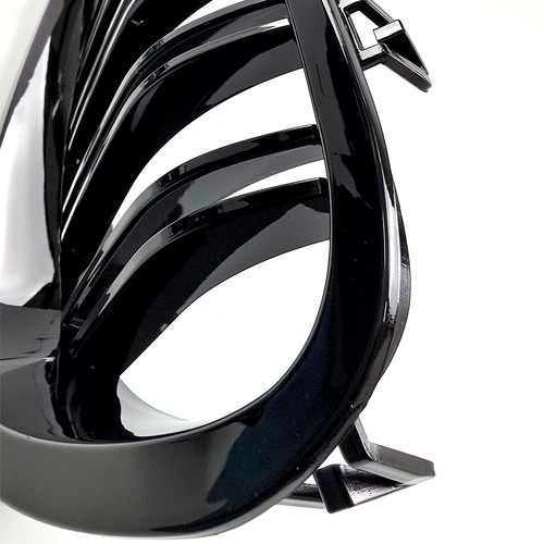 For BMW 5-Series F10 F11 2011-2017 Double Slats Front Kidney Grille Glossy Black - Picture 8 of 17