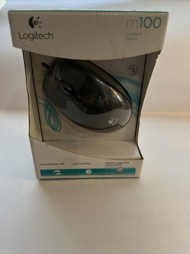 Logitech M100 Wired USB Mouse, 3-Buttons, Ambidextrous PC, Mac, Laptop -Black - Picture 5 of 5