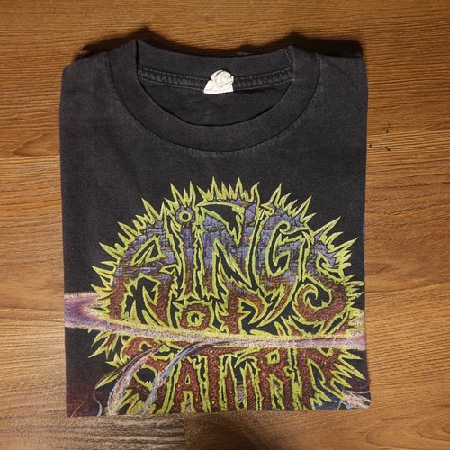 T-shirt 2014 Rings of Saturn Lugal Ki En Death Metal Album Art taglia M stampa errata? - Foto 8 di 8