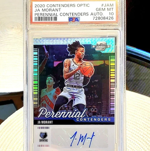 Ja Morant - 2020 Contenders Optic Perennial Contenders Auto /49 - PSA 10 (POP 7)