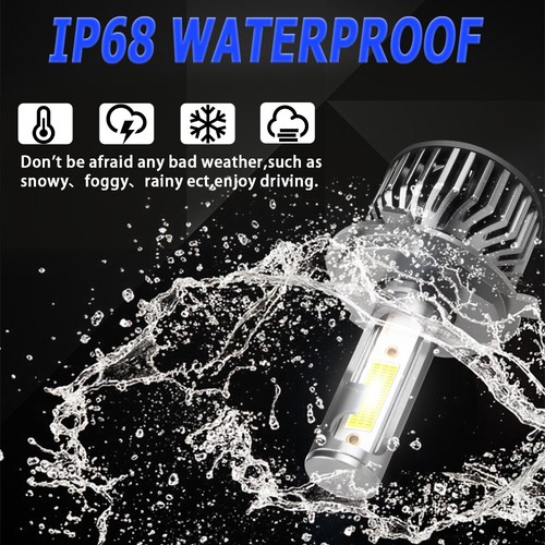 Shenkenuo 9003 H4 COB LED Headlight Bulb Conversion Kit Hi-Beam 6000K White of 2 - 第 9/10 張圖片