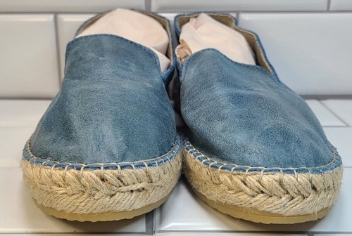 Free People Womens Slip On Patent Leather Espadrilles Denim Blue Size 36 - Picture 6 of 8