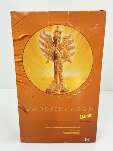 Vintage Barbie Goddess Of The Sun Bob Mackie Doll 1995 #14056 Complete NRFB - Picture 16 of 23