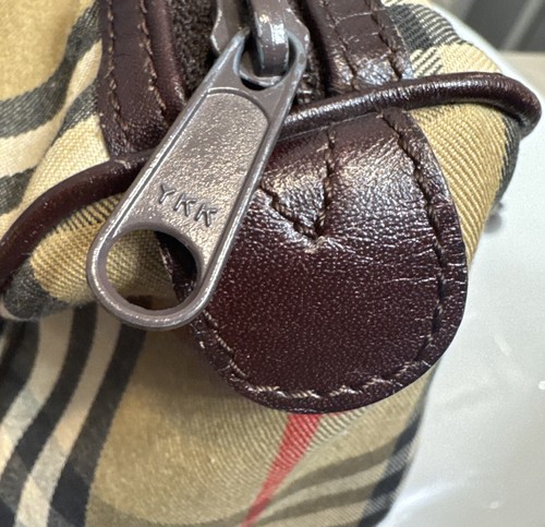 Vintage Burberrys Burberry Haymarket Check Boston Bowling Handle Bag COA Dustbag - Picture 3 of 18