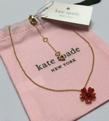 NWT Kate Spade New York Blushing Blooms Pendant Necklace w/ KS Dust Bag - Picture 4 of 12
