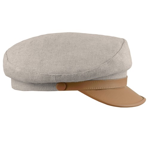 Sterkowski DANUBE MOD 7 Leinen Sommer bretonische Mütze griechischer Fischer Matrose beige - Bild 6 von 7