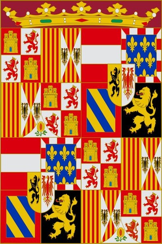 Spain Flag Royal Catholic Monarchs Charles I Felipe II V Bourbon Alfonso XIII - Picture 8 of 12