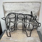 DEI Pig Farm House Coffee K-cup Holder Wire Metal Shaped Holds 12 Cups 11x7"