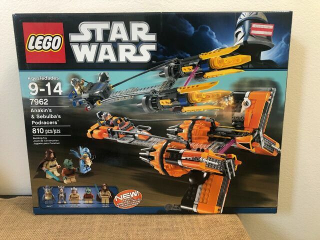 LEGO STAR WARS 7962 Anakin Skywalker and Sebulba/'s Podracers Sealed Brand NEW