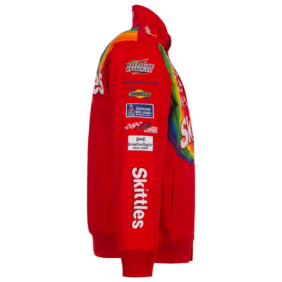 Kyle Busch JH Design Skittles Twill Cotton Uniform Full-Snap Kyle Busch JH Design Skittles Twill Cotton Uniform Full-Snap