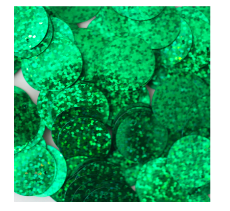 100 x 25mm Large Round Loose PVC Prismatic Sequins Flat Art Sewing Trim Costume - Picture 5 of 35