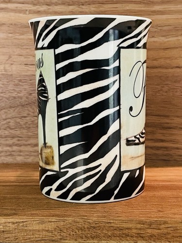 "Fabelhafte" Zebramuster Stiletto Kaffee Tee Tasse Kent Keramik Top Zustand - Bild 2 von 7