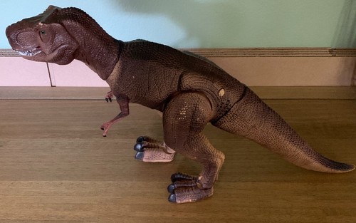 Dinosaur Remote Control Brown T Rex Electronic Toy Action Figure Dinosaur - Picture 1 of 5