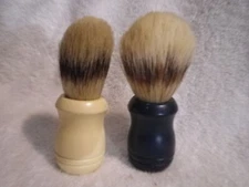 Surrey Deluxe Natural Boar Shaving Brush Vintage cream 4014 + unbranded blue