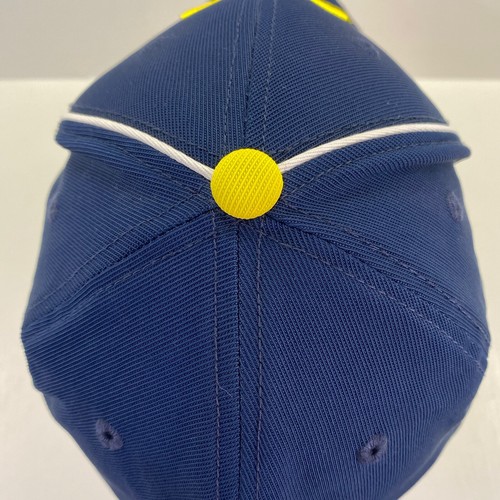 Adidas University Of Michigan Wolverines NCAA Hat L / XL Blue Yellow Ball Cap - Picture 9 of 15
