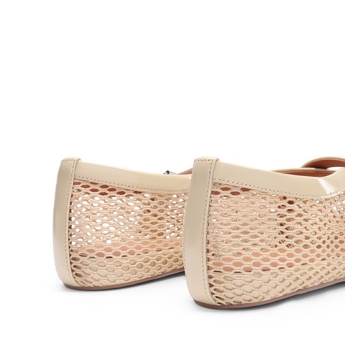Women Chic Mesh Ballet Flats Lightweight Dressy Round Toe Mary Jane Flat Shoes - Picture 20 of 37
